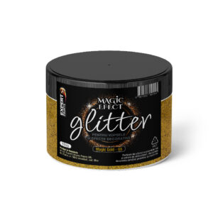 Sclipici / Glitter magic auriu multicolor 150 gr. G5 pentru vopsele si efecte decorative