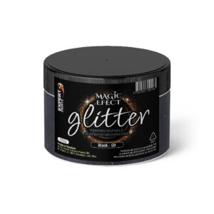 Sclipici / Glitter negru 150 gr. G9 pentru vopsele si efecte decorative