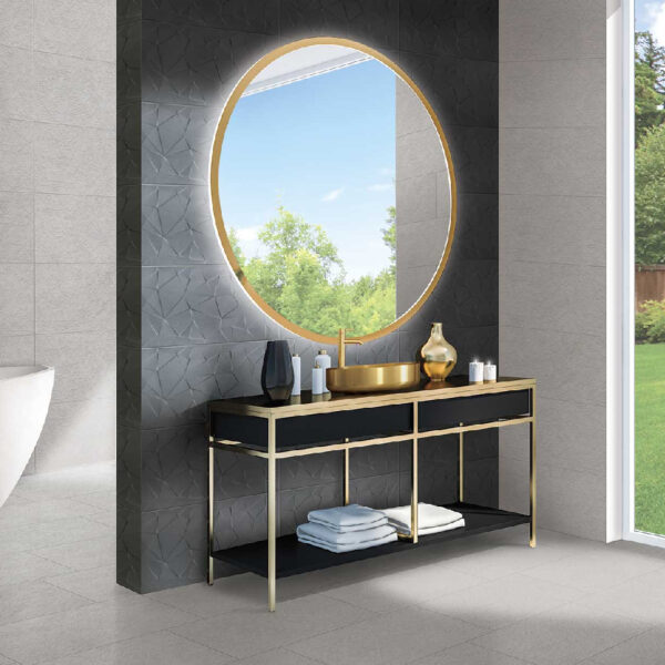 Gresie porțelanată Move antracit 3D 30 x 60 cm - imagine 2