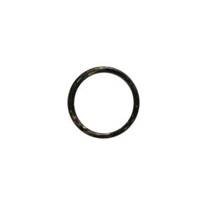 Inel metalic fără clemă negru-auriu, 20 mm - 10 buc/set