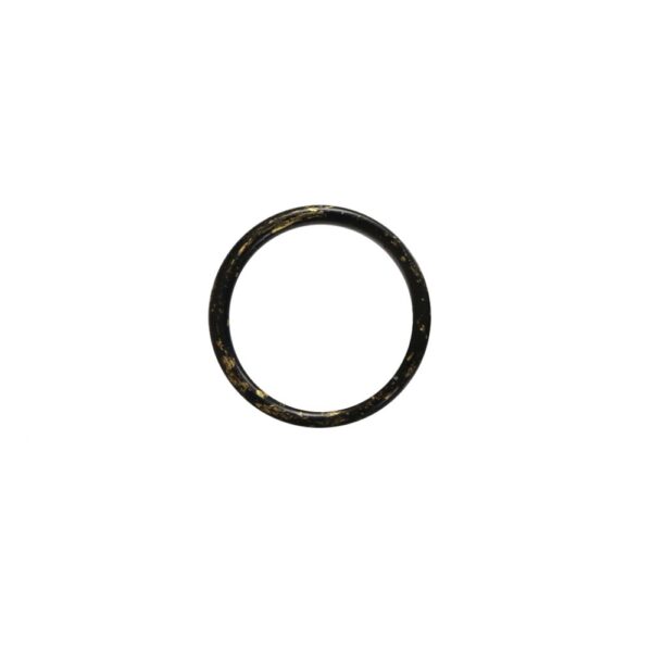 Inel metalic fără clemă negru-auriu, 16 mm - 10 buc/set