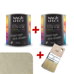 Pachet Magic Efect vopsea cu efect Dune de nisip Ivory 11 - 1+1 gratuit + pensula 80