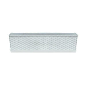 Jardiniera Ratolla Case 68.5x17.3x15 cm alb
