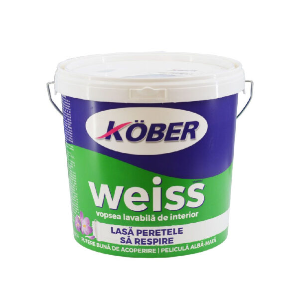 Kober Vopsea Lavabila WEISS 4L