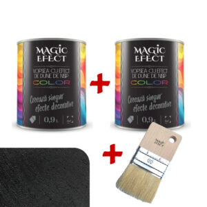 Pachet Magic Efect vopsea cu efect Dune de nisip Magic black / negru 1+1 gratuit + pensula