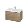 Set mobilier de baie nuc 80 cm Lara cu lavoar Como