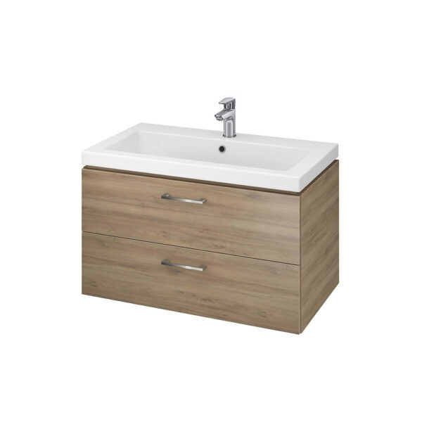 Set mobilier de baie nuc 80 cm Lara cu lavoar Como