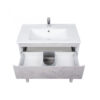 Set mobilier de baie gri 80 cm Premium Palermo - imagine 2