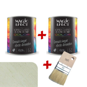 Pachet Magic Efect vopsea cu efect Dune de nisip Olive Garden 05 - 1+1 gratuit + pensula