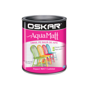 Oskar Aqua Matt negru minimalist 2.5 L