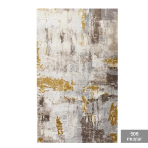 Covor modern 0,80 x 1,50 m galben / gri / maro / rosu /roz / turcoaz / verde Rose