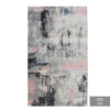 Covor modern 0,80 x 1,50 m galben / gri / maro / rosu /roz / turcoaz / verde Rose - imagine 7