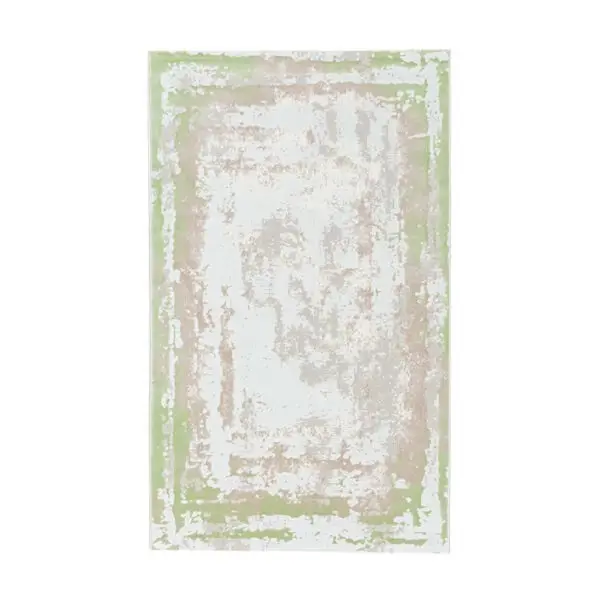 Covor modern bej/verde Rose 60x130 cm 897