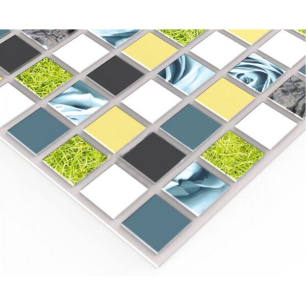 Panou decorativ Mosaic Blue Rose - imagine 2