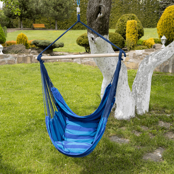 Scaun balansoar suspendabil Nikolo albastru New - imagine 2