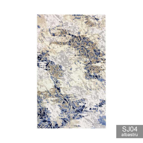 Covor modern 1,50 x 2,30 m albastru / crem / gri / maro / rosu Sense - imagine 19