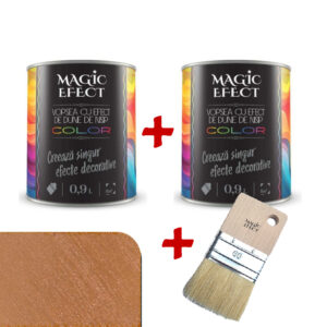 Pachet Magic Efect vopsea cu efect Dune de nisip Shiny Copper 04 - 1+1 gratuit + pensula