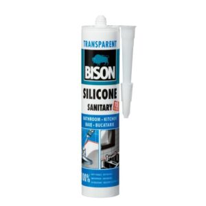 Silicon sanitar alb/transparent Bison 280 ml.