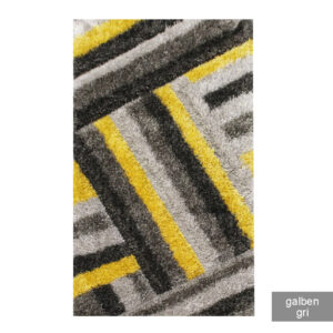 Covor pufos 3D 0,80 x 1,50 m rosu / negru / galben / albastru / gri Soft