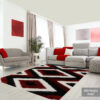 Covor pufos 3D 1,50 x 2,30 m rosu / negru / galben / albastru / gri Soft - imagine 7