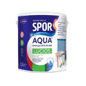 Email lucios pe baza de apa Spor Aqua maro 0,7l