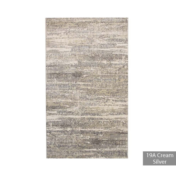Covor modern 59 x 150 cm gri / crem / negru Tahiti - imagine 5