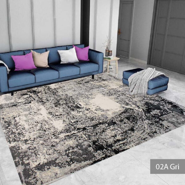 Covor modern 196 x 290 cm gri / crem Tahiti - imagine 10