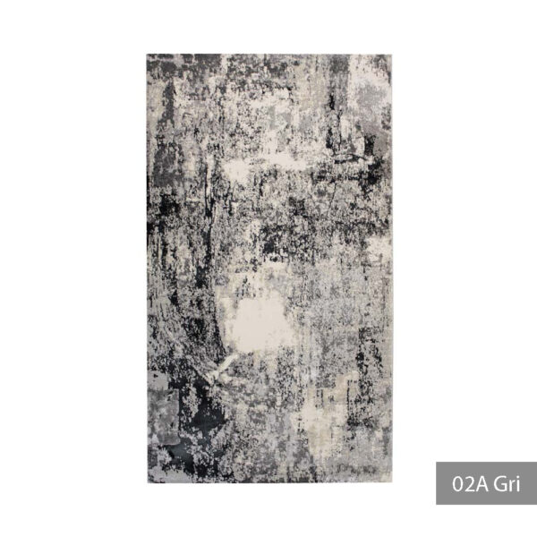 Covor modern 59 x 150 cm gri / crem / negru Tahiti - imagine 9
