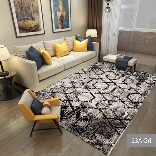 Covor modern 196 x 290 cm gri / crem Tahiti - imagine 22