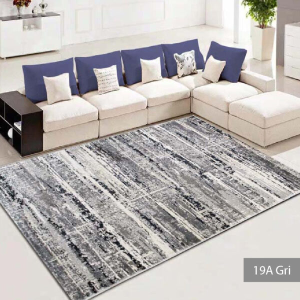 Covor modern 196 x 290 cm gri / crem Tahiti - imagine 20