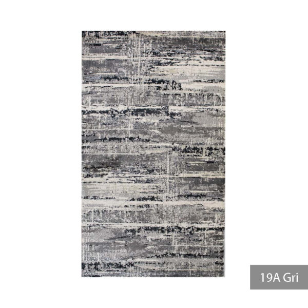 Covor modern 59 x 150 cm gri / crem / negru Tahiti - imagine 4