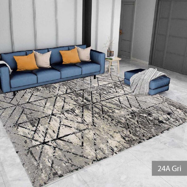 Covor modern 196 x 290 cm gri / crem Tahiti - imagine 4
