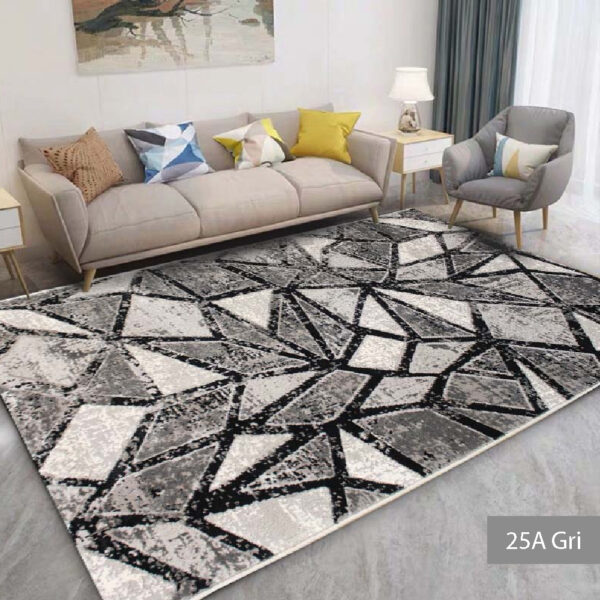 Covor modern 196 x 290 cm gri / crem Tahiti - imagine 6