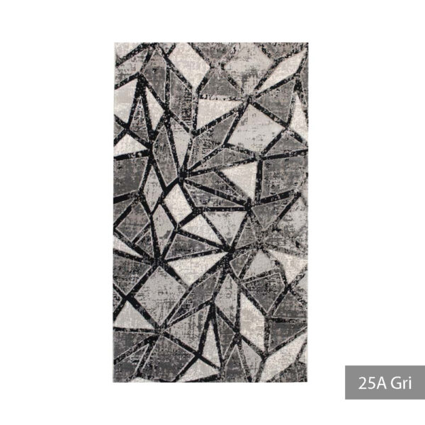 Covor modern 59 x 150 cm gri / crem / negru Tahiti - imagine 11