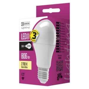 Bec led normal A60/PW/E27/830 lumină caldă ZQ5140