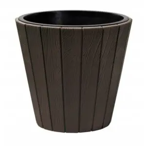 Ghiveci decorativ pentru flori rotund, maro, 48.8x45.7 cm 54 L