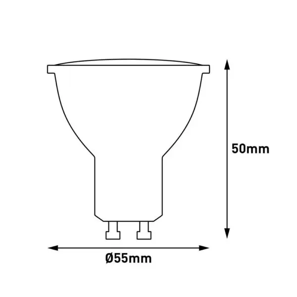 Bec LED Smart Spot GU10 2.9W RGB+W 2700K cu telecomandă - imagine 2