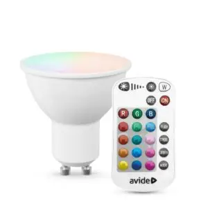Bec LED Smart Spot GU10 2.9W RGB+W 2700K cu telecomandă
