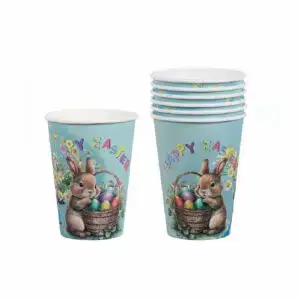 Pahare din carton model Paste - 6 buc (270 ml)