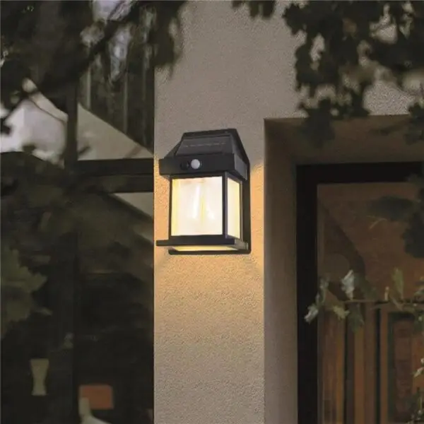Lampă solară de perete/gard 1x LED WW filament - imagine 2