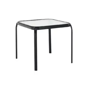 Măsuţă auxiliară de grădină oţel/sticlă securizată Ramol 50x50x46 cm