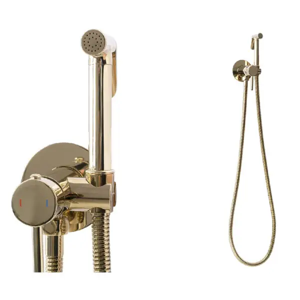Dus igienic pentru bideu Lungo Loop Gold/Auriu REA-B8979 - imagine 2