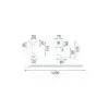 Dus igienic pentru bideu Lungo Loop Gold/Auriu REA-B8979 - imagine 6