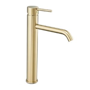 Baterie pentru lavoar Rea Lungo Gold auriu inalta REA-B9409