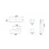 Baterie pentru cada Rea Lungo negru metalic REA-B4422 - imagine 4