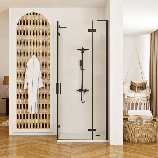 Cabina dus REA Hugo Double Black 80x80 REA-K6600 - imagine 4