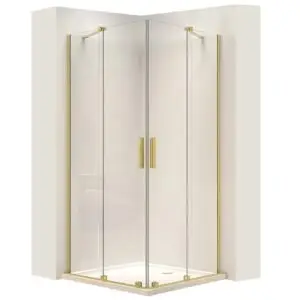 Cabina dus REA Montana Double Gold Brush 80x100 REA-K6635