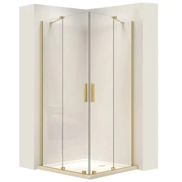 Cabina dus REA Montana Double Gold Brush 80x100 REA-K6635