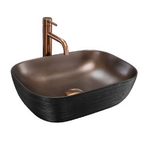 Lavoar pe blat Rea Belinda cupru/negru REA-U6384