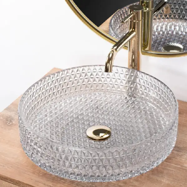 Lavoar pe blat Rea Cristal transparent 39 REA-U8881 - imagine 2